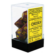 7 Speckled Mercury Polyhedral Dice Set - CHX25323